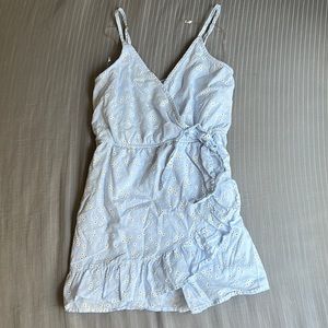 Wild Fable Floral Embroidered Tie Front Romper